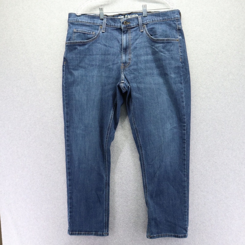 Eddie Bauer Jeans Mens 38x29 Straight Fit 5-Pocket Stretch Flex Denim Blue